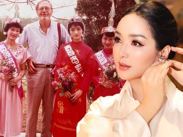 Hoa hậu Việt Nam không người kế nhiệm tuổi 51 da vẫn nhẵn thín dù tóc đã ngả màu hoa râm